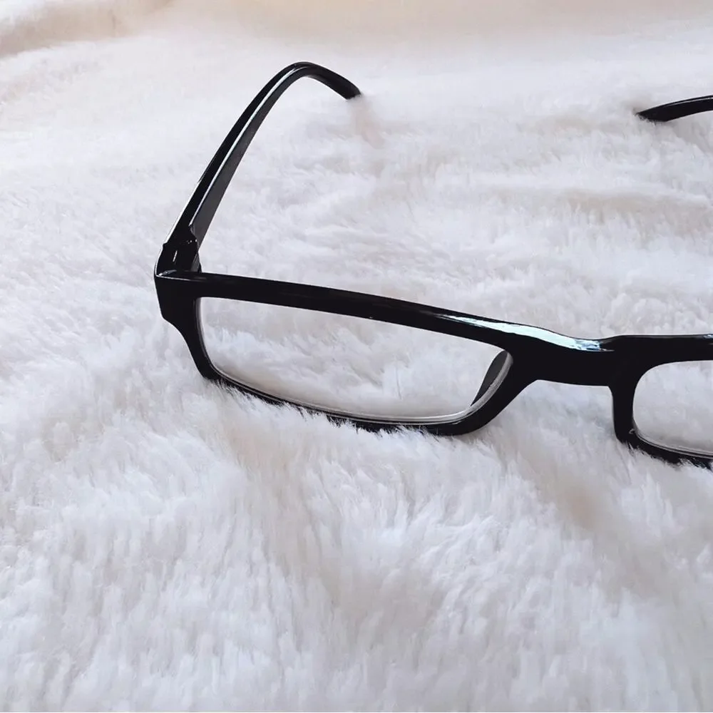 Vivian Black Rectangular Classic Reader Glasses - Picture 5 of 9